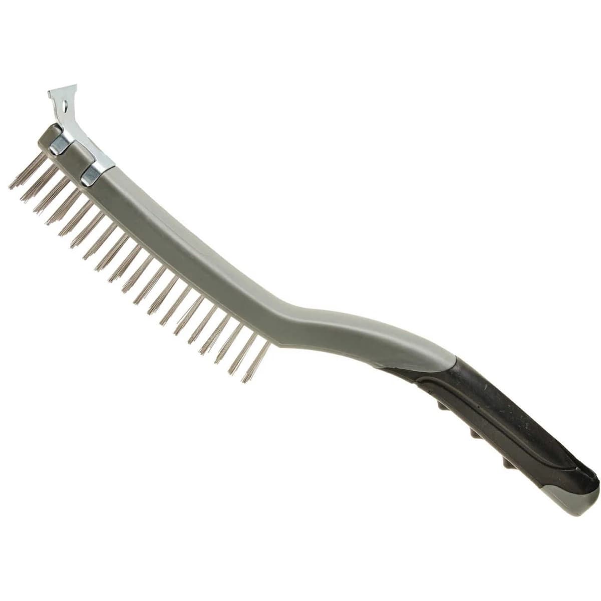 Best Look 5-1/4" x 1/2" Stiff Stainless Steel Wire Brush with Scraper product image