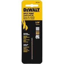 Dewalt Cobalt Drill Bit Split Point 1/16" product image