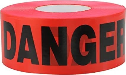 Hanson Danger Tape 1000' x 3" product image