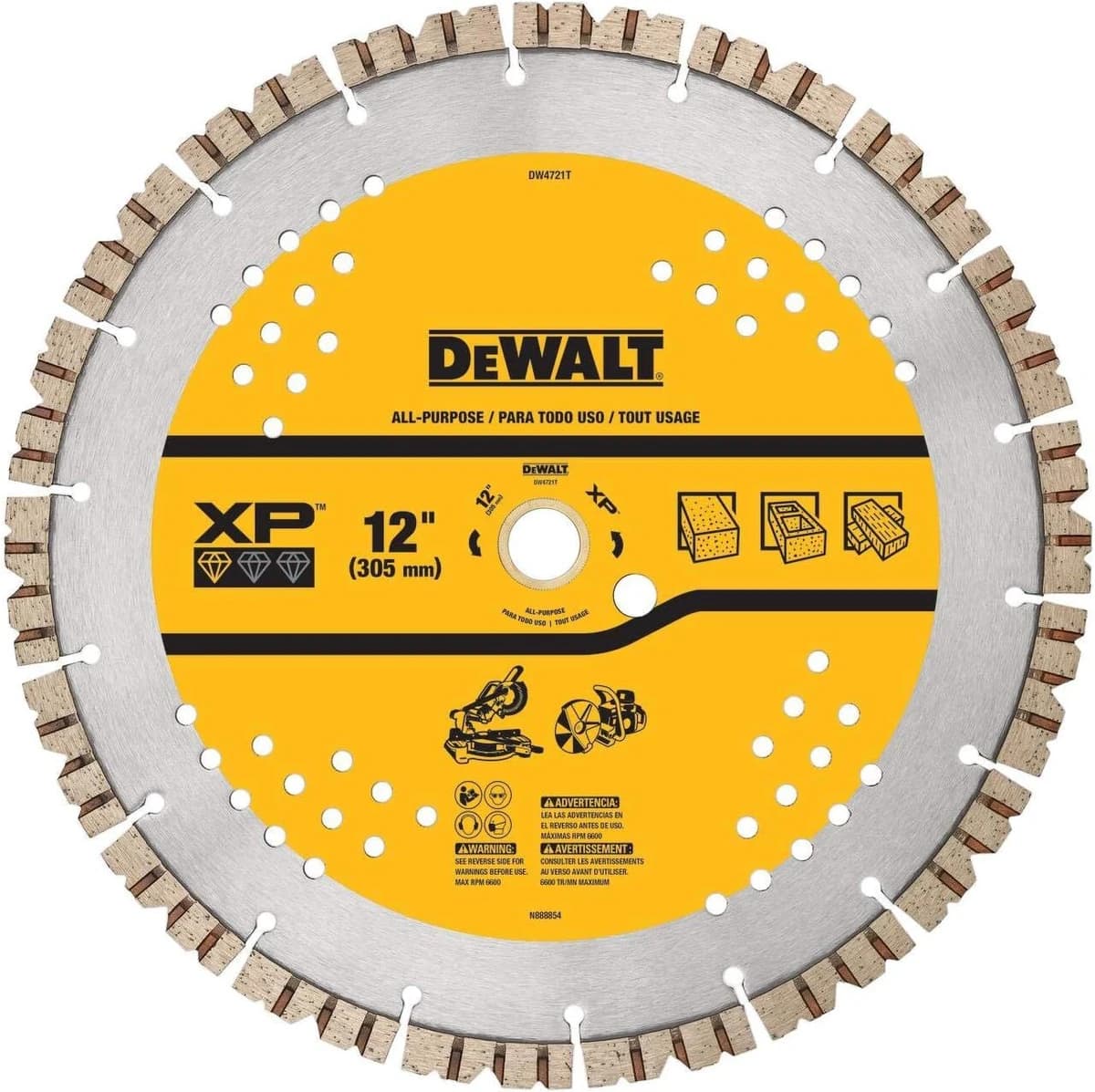 Dewalt 12" XP All Purpose Segmented Blade product image