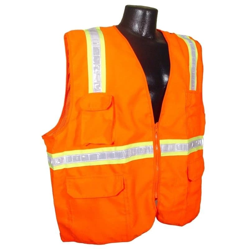 Radians NC Surveyor Vest Orange Dual (Solid front & Mesh back) (SV61-NZOD-L) product image