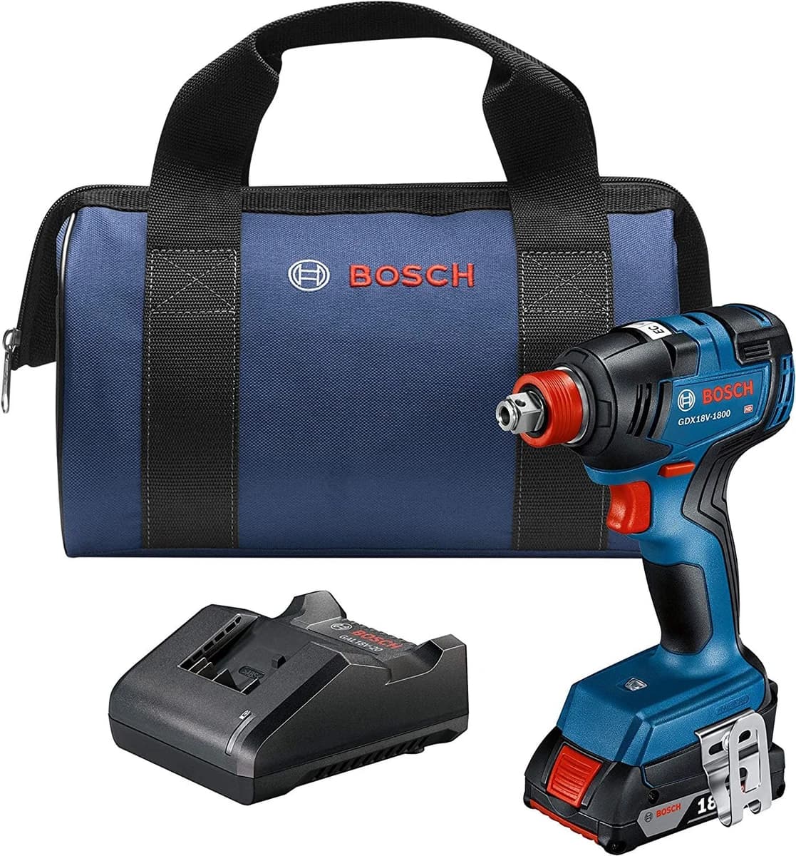 Bosch 18V Brushless 1/4" & 1/2" 2N1 Bit/Socket Impact Driver Kit w/2.0Ah Battery product image