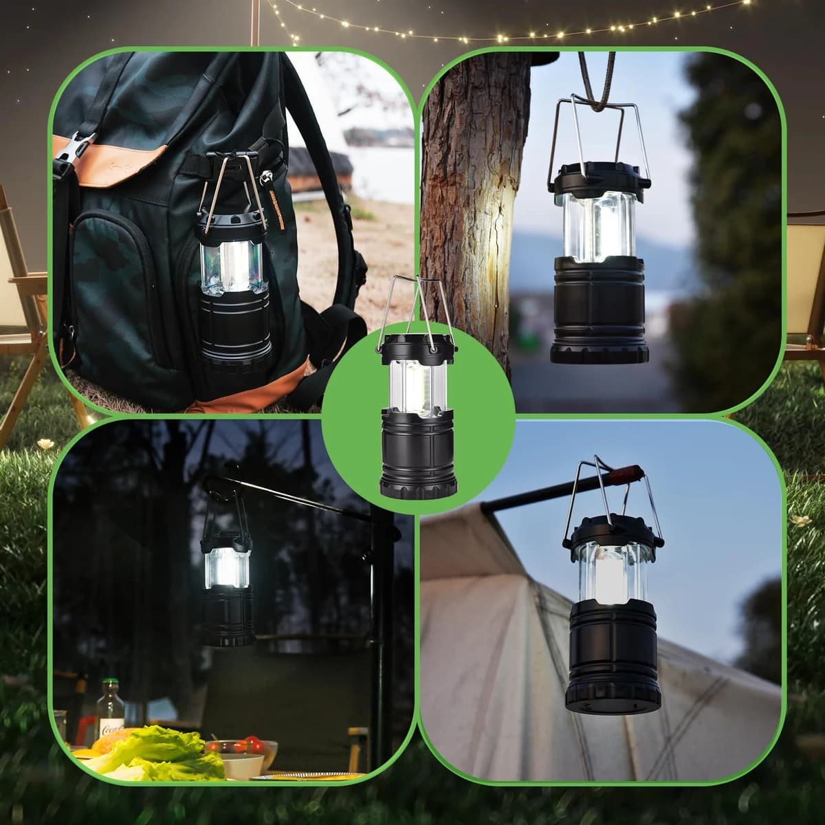 KPKJOO Lantern Collapsible LED Battery Operated Super Bright for Camping product image