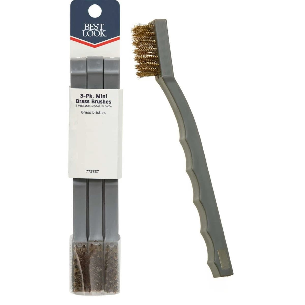 Best Look Brass Bristle Mini Brush 3pk product image