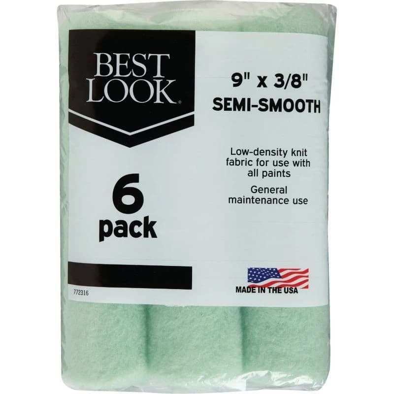 Linzer/Best Look 6pk General Purpose Knit Roller Cover 9 Inch x 3/8 Inch product image