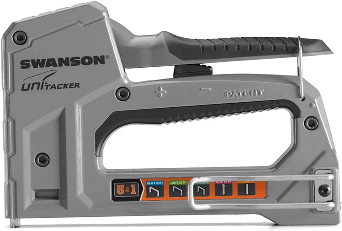 Unitacker 5in1 Aluminum Staple Gun uses Arrow T50 & JT21 Staples, 18G Brad Nails product image