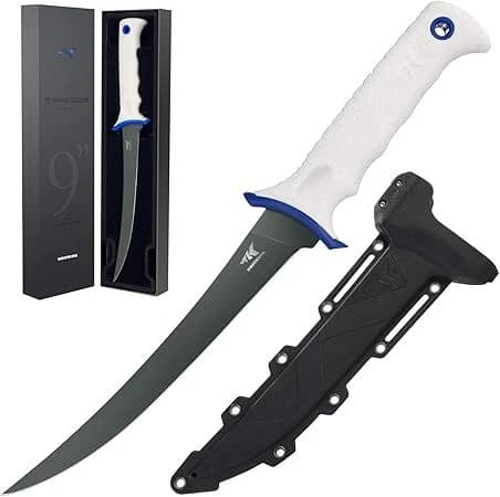 KastKing Spartacus Fillet Knife, Razor Sharp 8Cr14 Stainless-Steel Blade 9" product image