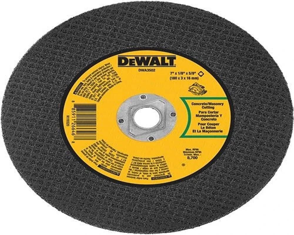 Dewalt 7" x 1/8" x 5/8" Masonry/Concrete Cutting Blade product image