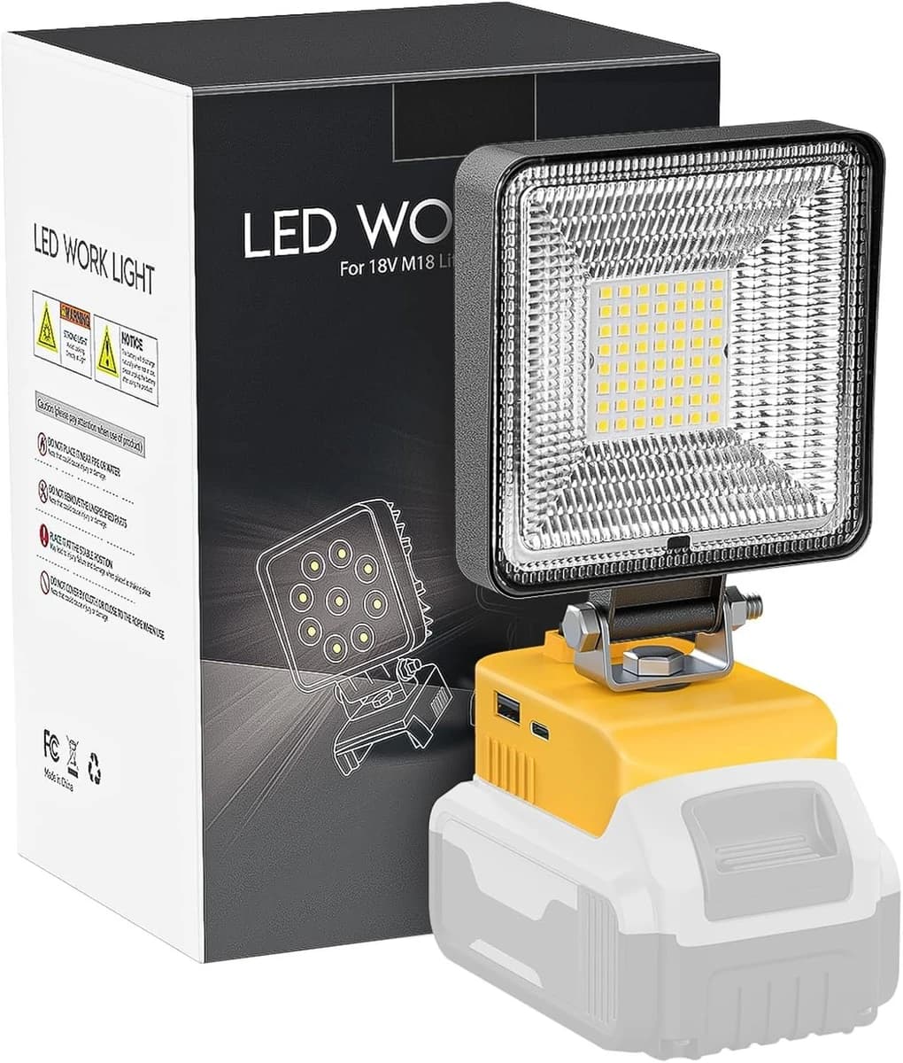 LIVOWALNY LED Work Light Compatible with Dewalt 20V Max Battery (B0BS3LD47Q) product image