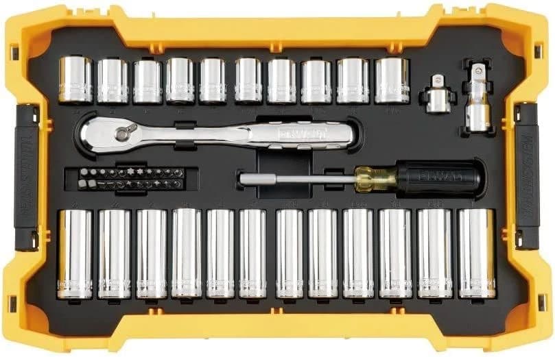 Dewalt Toughsystem 85pc 3/8" & 1/2" Drive Socket Set product image