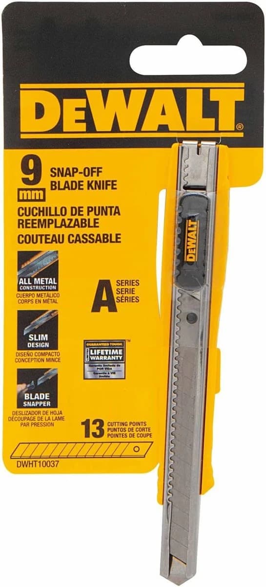 Dewalt 9mm Single Blade Snap-Off Knife product image