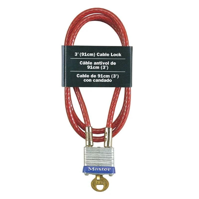 Master Keyed Cable Lock 3' x 5mm product image
