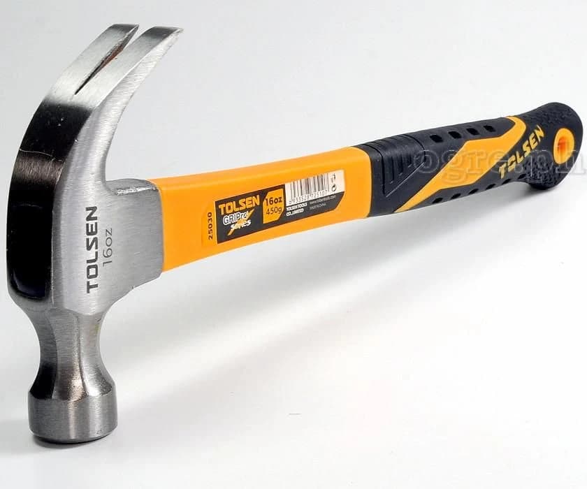 Tolsen 16oz Fiberglass Claw Hammer product image