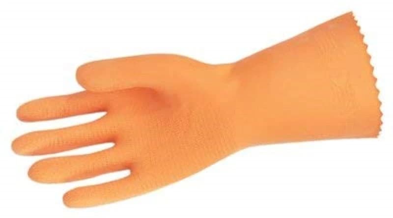 Memphis Orange Flock-Lined Neoprene/Latex Gloves, XL product image