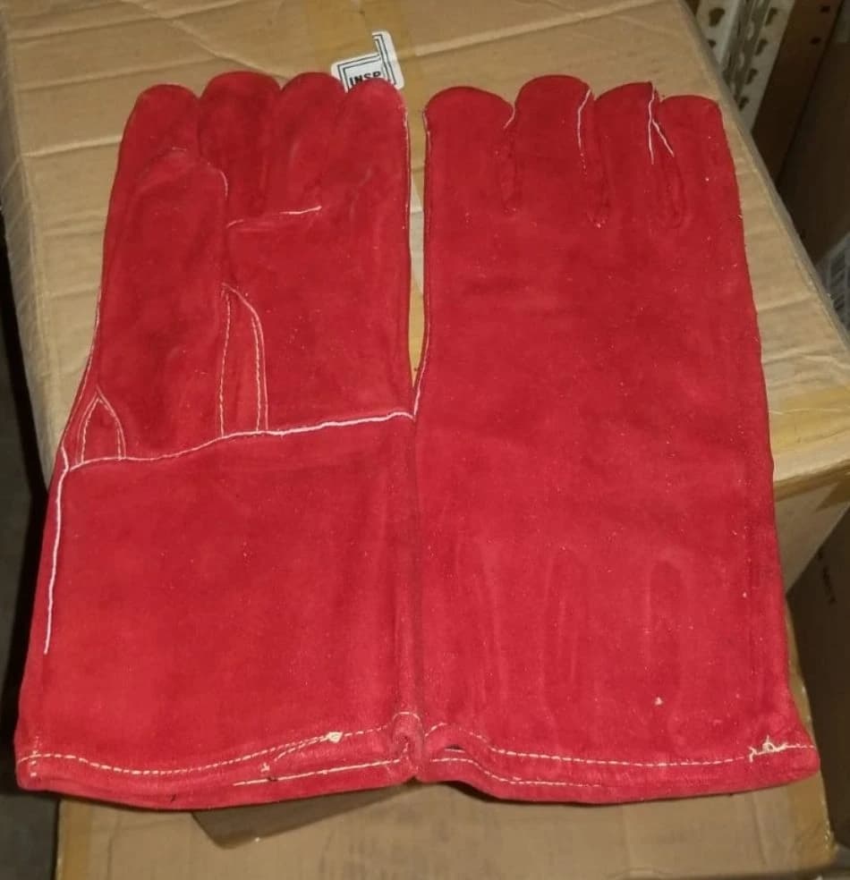 Red Welding Gloves, 14 in product image