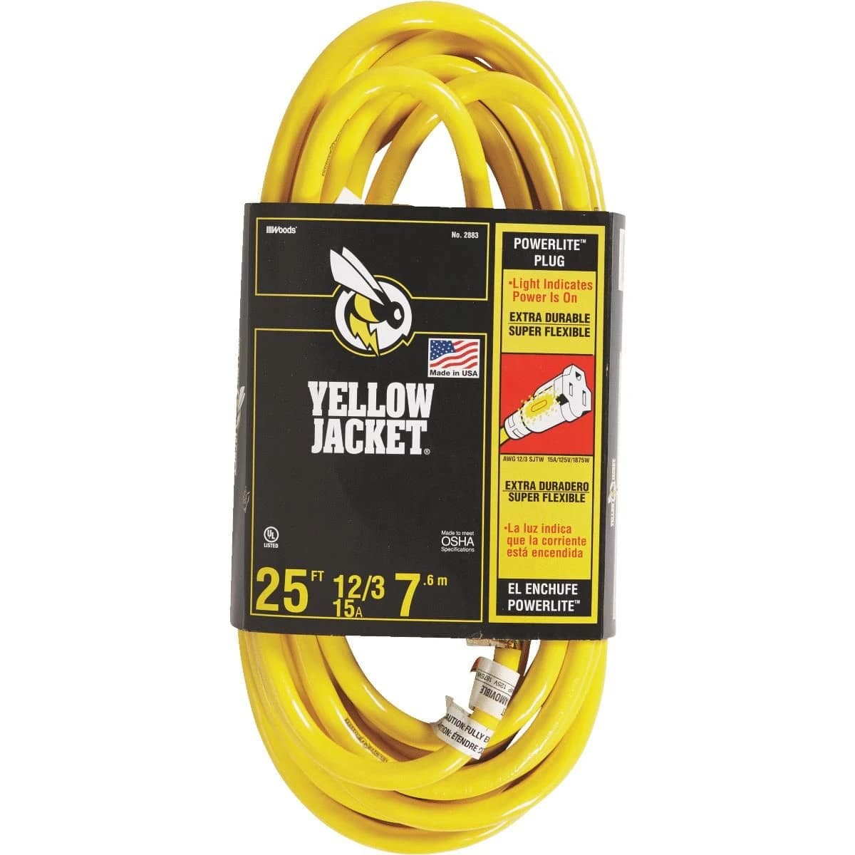 Yellow Jacket 12/3 Extension Cord 25' product image