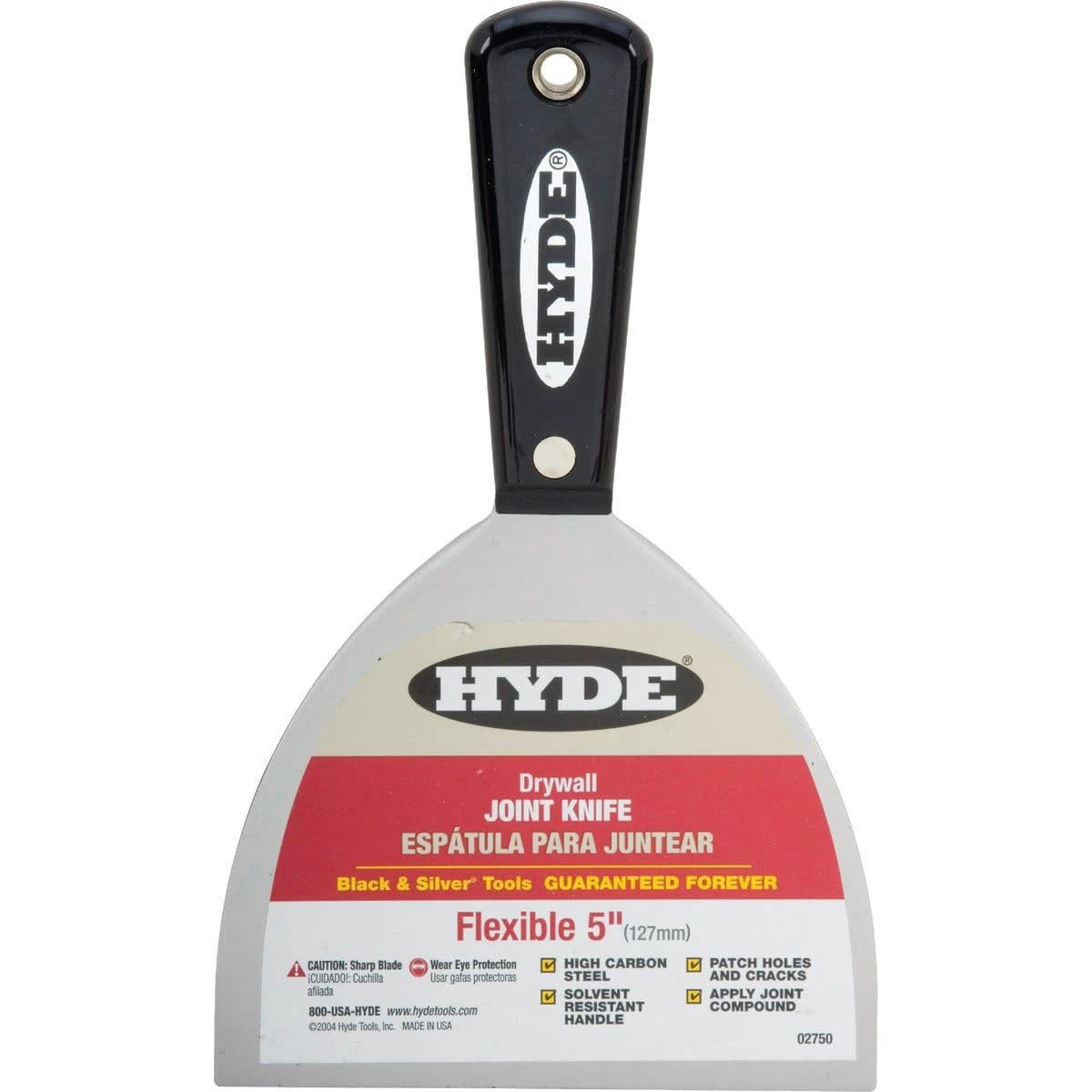 Hyde Black & Silver Professional 5" Flexible Joint Knife Scraper product image
