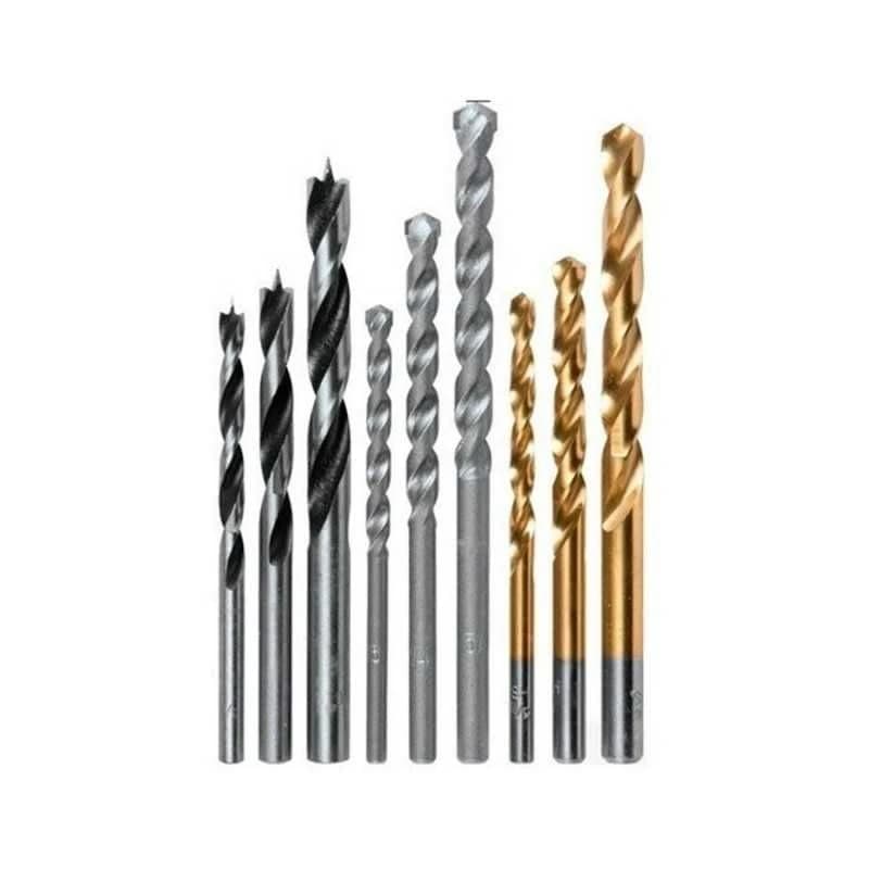 Makita 9pc Drill Bit set for Masonry, Wood & Metal 3/16", 1/4", 5/16" product image