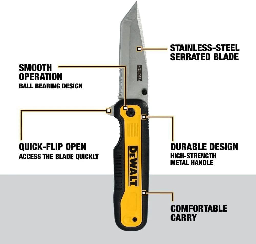 Dewalt Tanto Foldable Pocket Knife product image