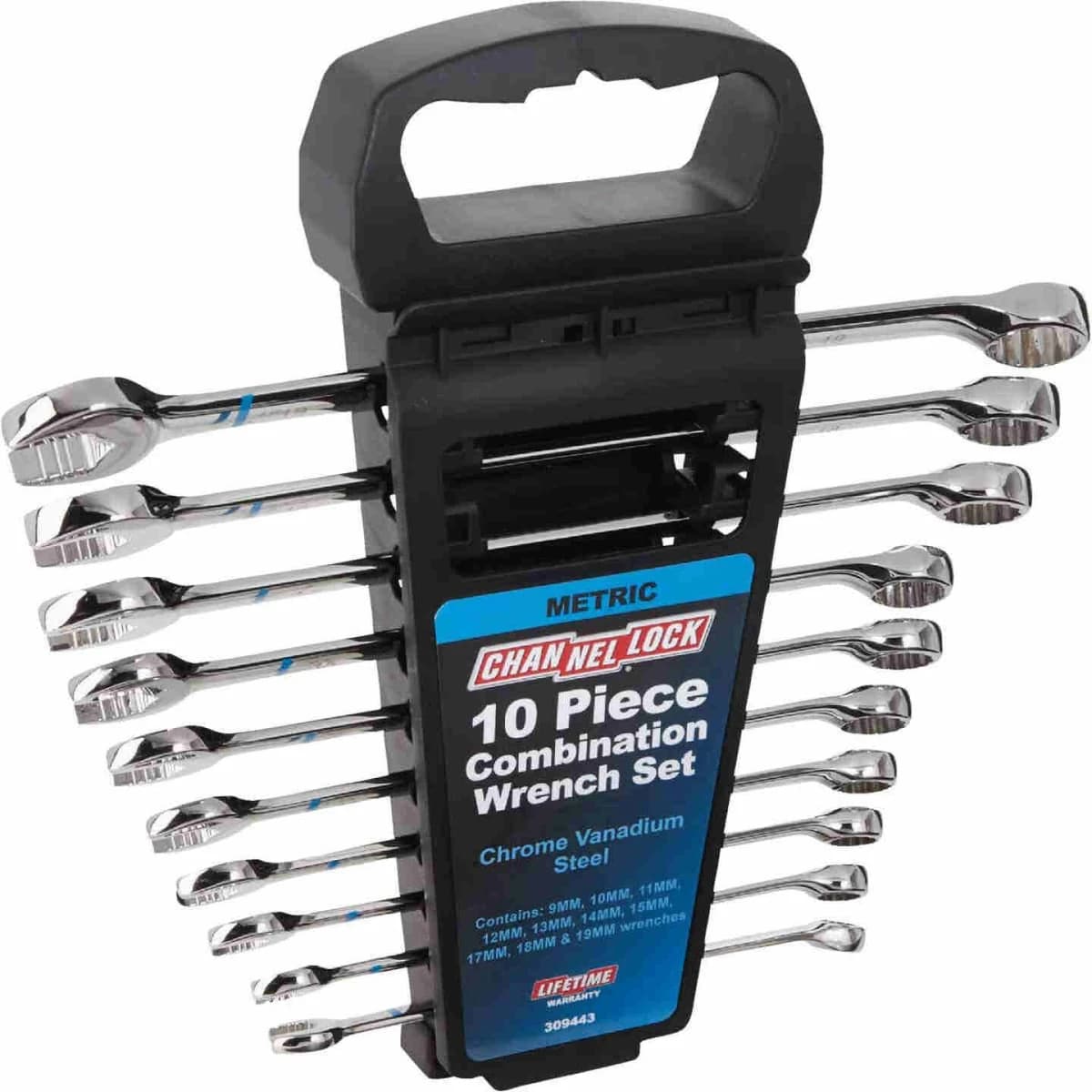 Channellock Metric 12-Point Combination Wrench Set - 10pc (9mm - 19mm) product image