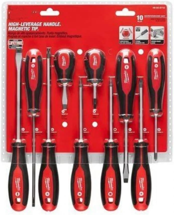 Milwaukee 10pc Screwdriver Set product image