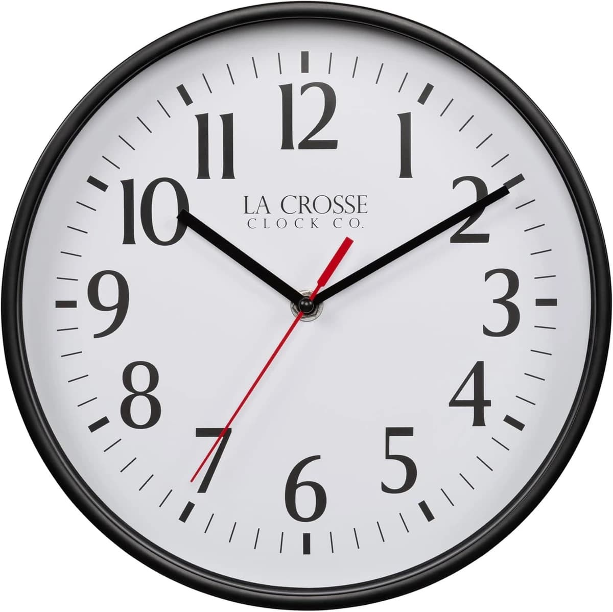 La Crosse 10" Basics Quartz Analog Wall Clock Black product image