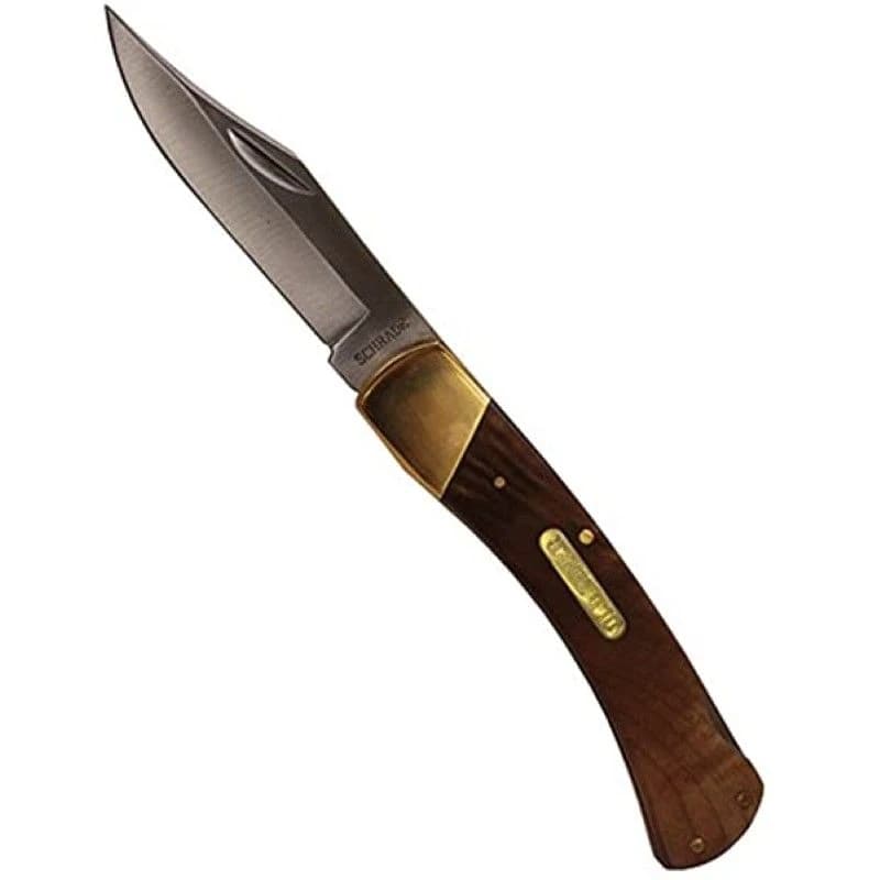 Smith and Wesson 5" Golden Bear Folding Lockback Knife With Nylon Sheath product image