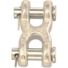 Campbell 1/4" x 5/16" Zinc-Plated Forged Steel Double Clevis Mid Link product image