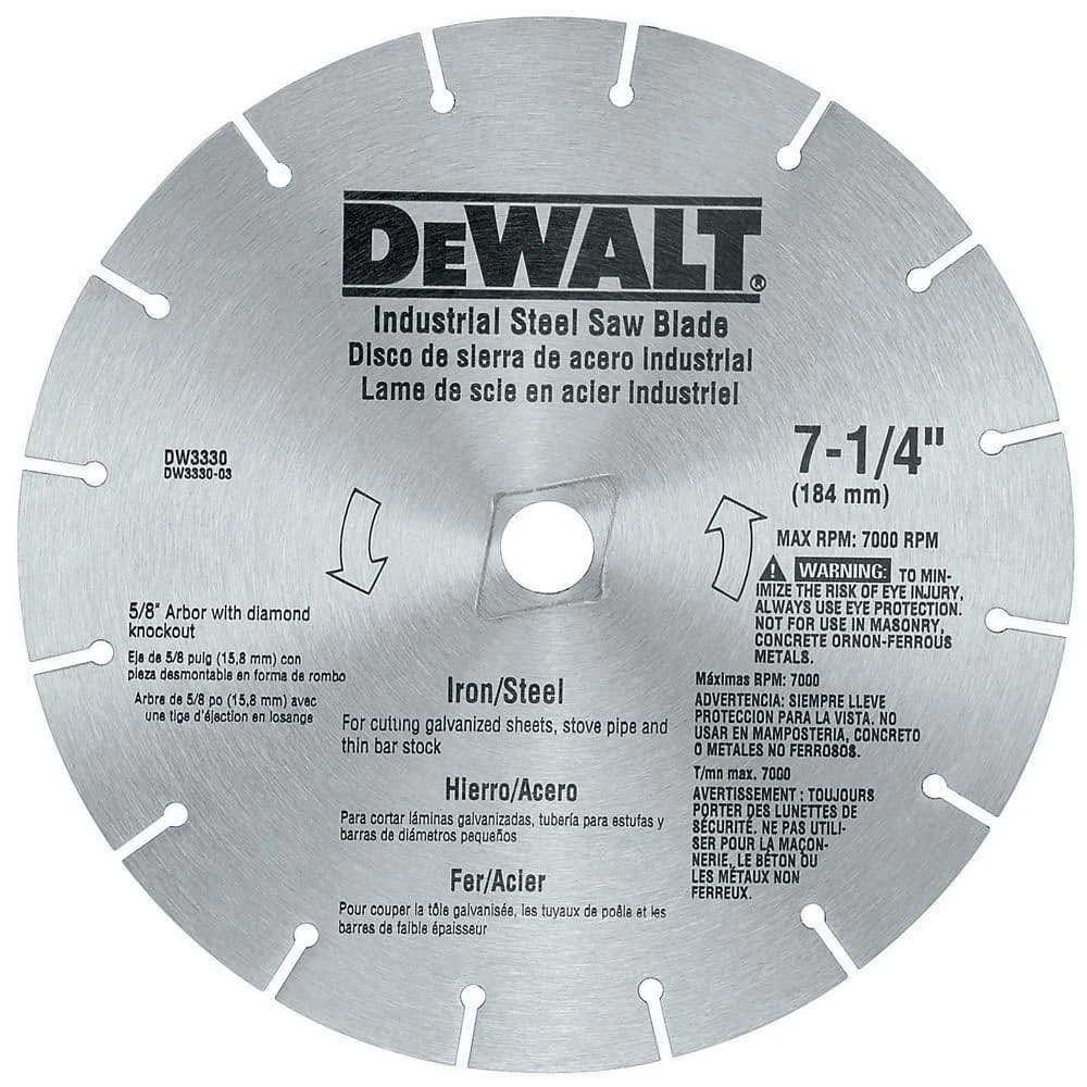 Dewalt Iron/Steel Saw Blade 7 1/4" product image