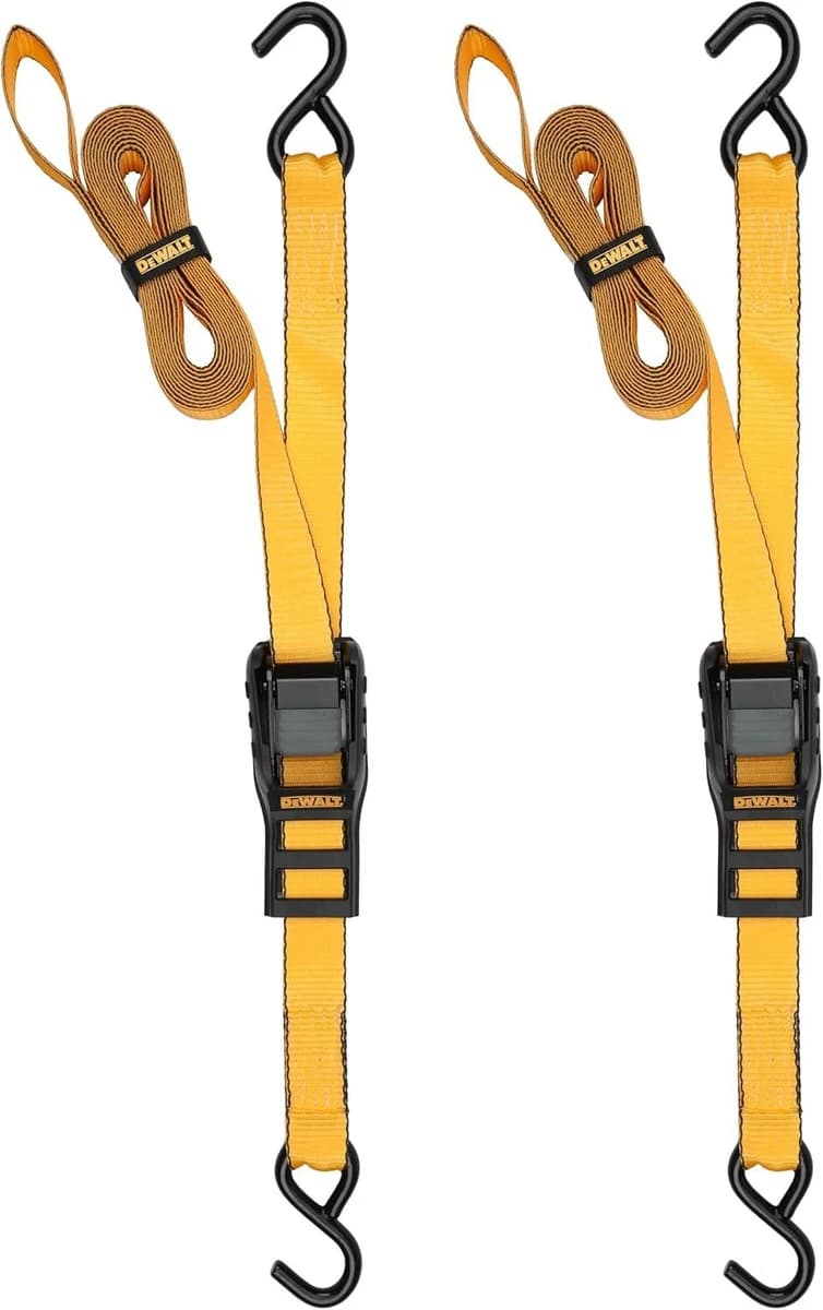 Dewalt 1 1/4" x 14' Cam-Buckle Straps 670LBS Working Load 2pk (DXBC90043) product image