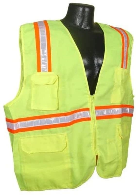 Radians NC Surveyor Vest Green Dual (Solid front & Mesh back) (SV61-NZGD-L) product image