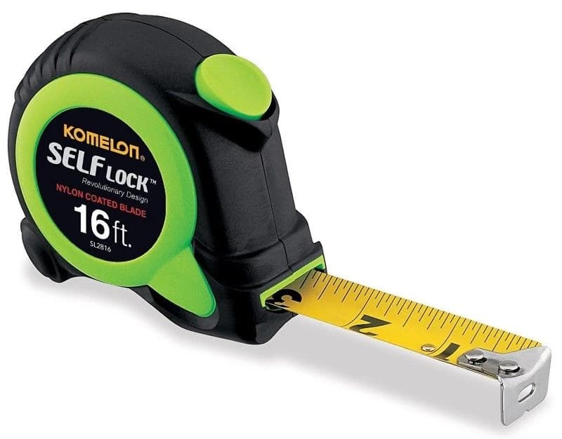 Komelon 16' x 1" Green Self Lock Measuring Tape product image
