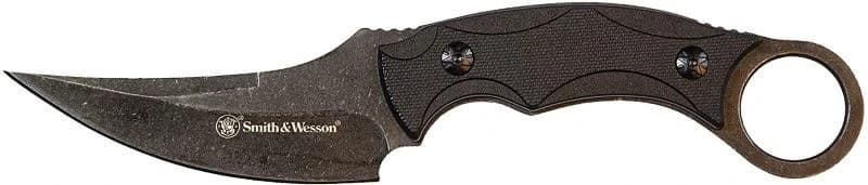 S&W 8.5" Karambit Knife 3.75" Clip Point Blade w/Nylon Handle Scales and Sheath product image