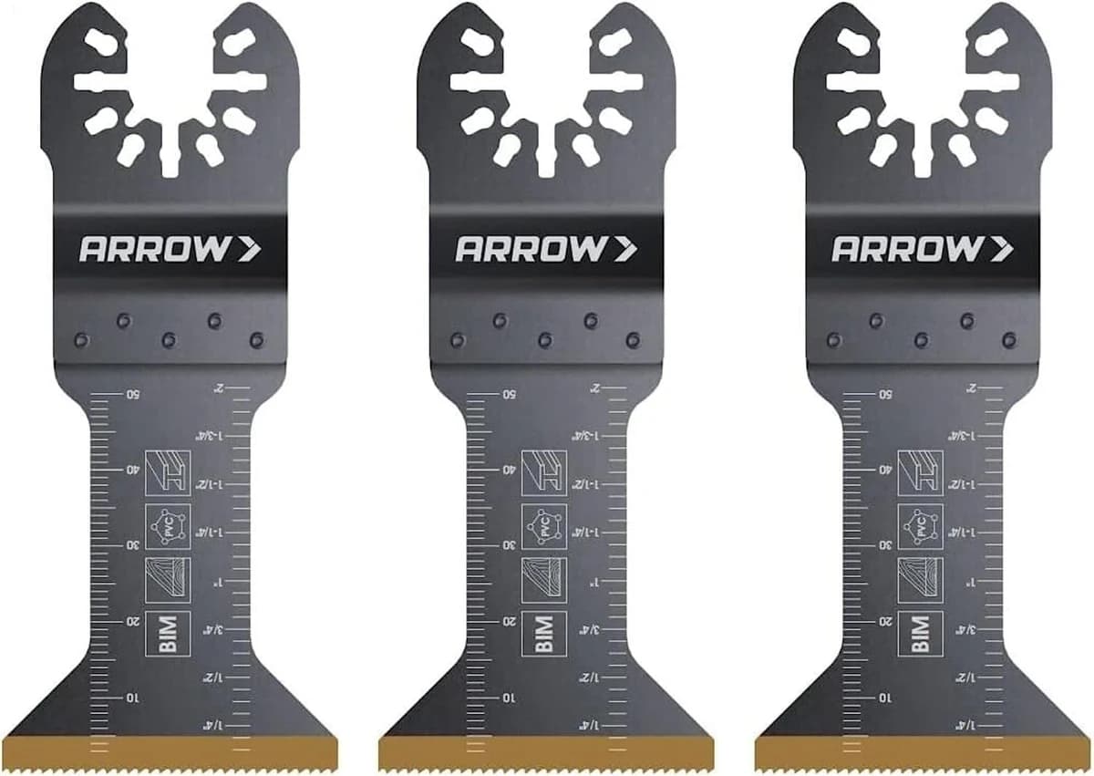 Arrow Titanium Coated Oscillating Tool Saw Blades 1 3/4" - 3pk product image