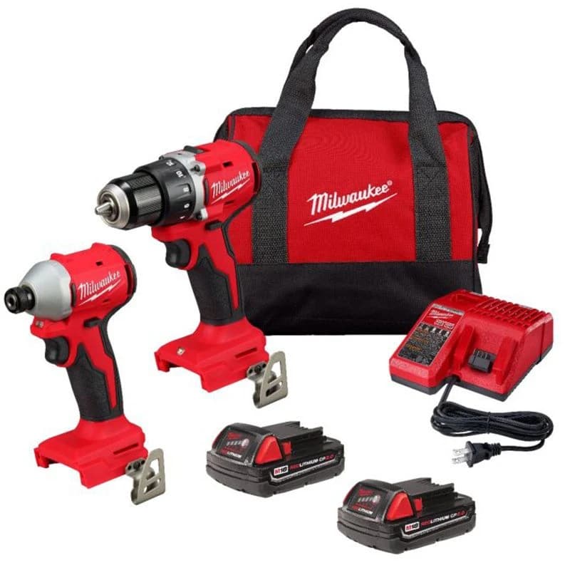 Milwaukee M18 Compact Brushless Drill & Impact Driver 2-Tool Combo Kit product image