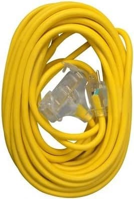 Master Electrician 50' 12/3 Triple Outlet Extension Cord Yellow product image