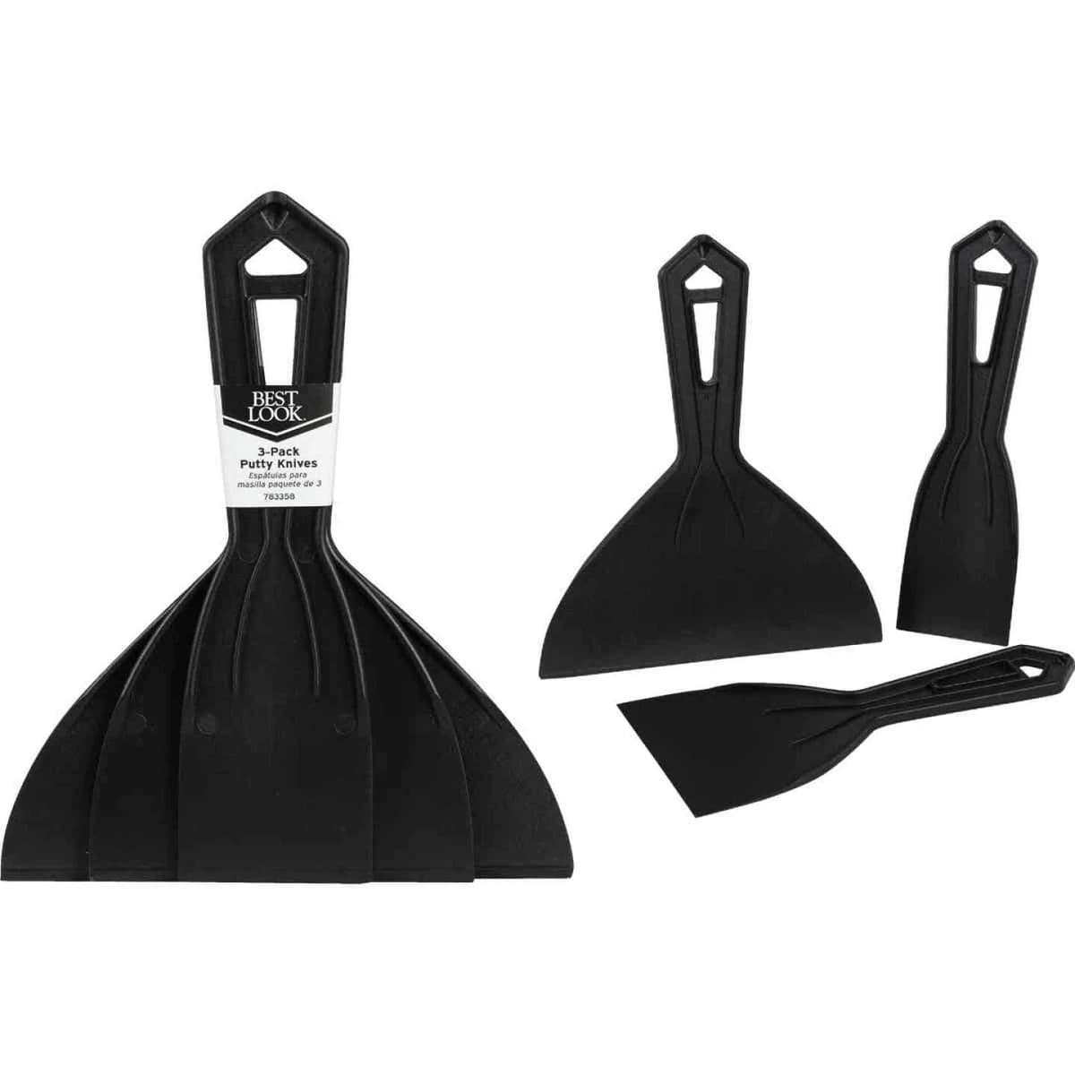 Best Look Plastic Putty Knife Set 3pc product image