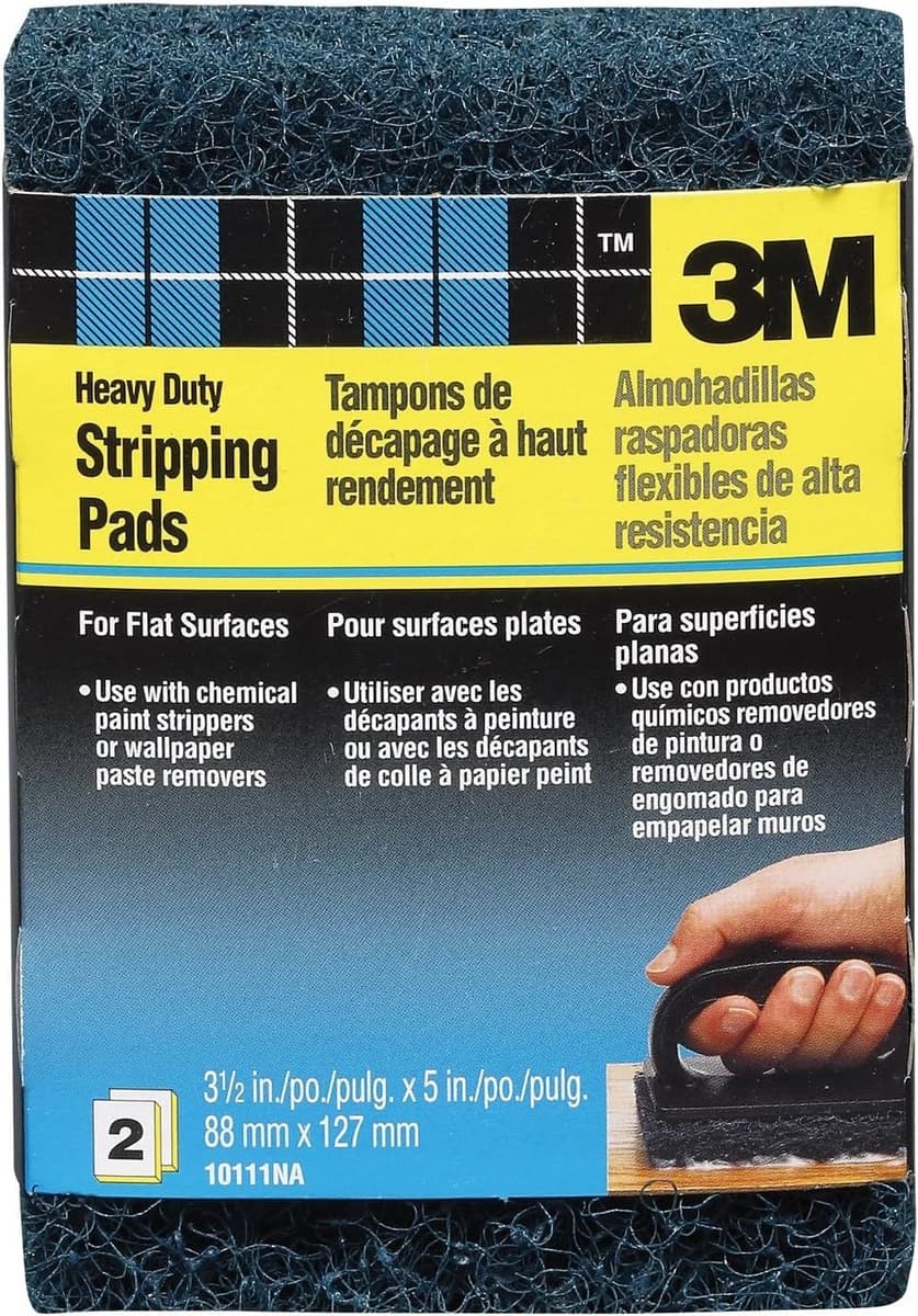 3M Heavy Duty Stripping Pads for Flat Surfaces 2pk product image