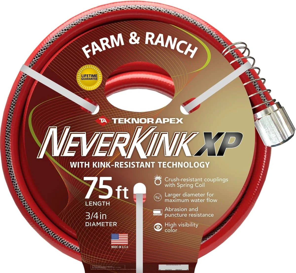 Neverkink Xtreme Performance Farm and Ranch Hose 75' x 3/4" (9846-75) product image