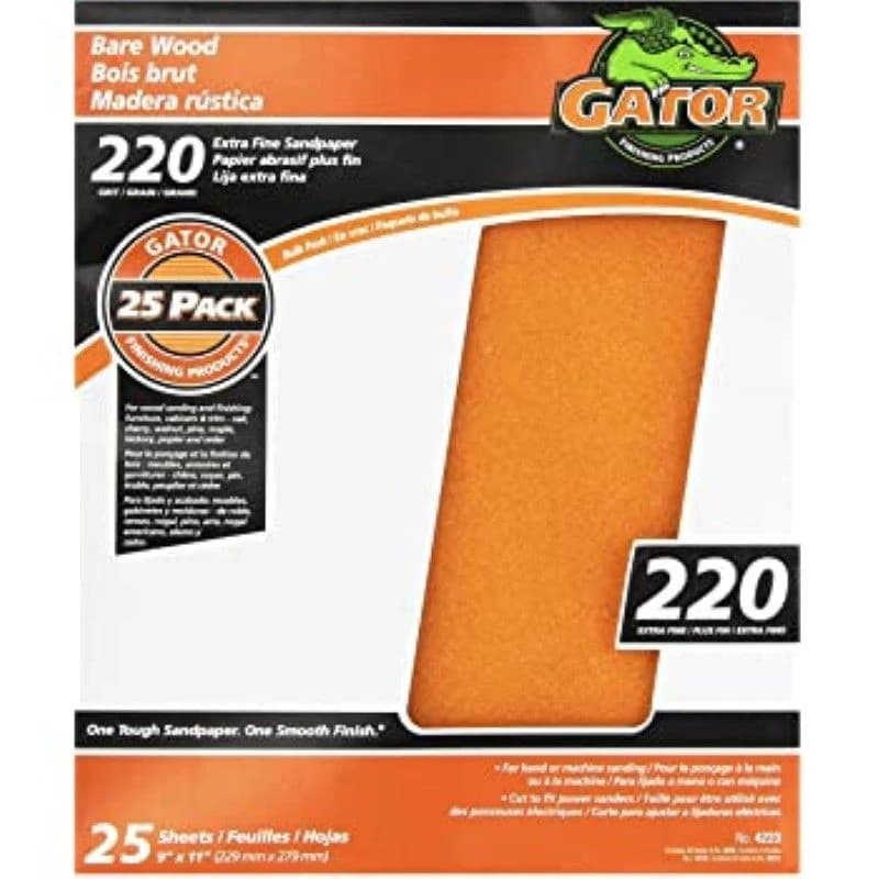 Aligator Sand Paper 9x11 Garnet Bulk #220 product image