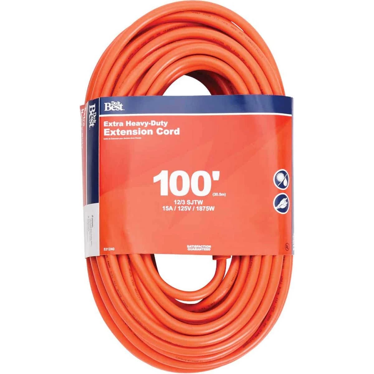 Do it Best 100' 12/3 Heavy-Duty Outdoor Extension Cord product image