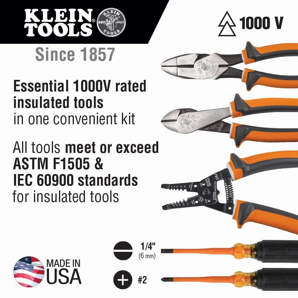 Klein 1000V Insulated Tool Kit 5pc product image