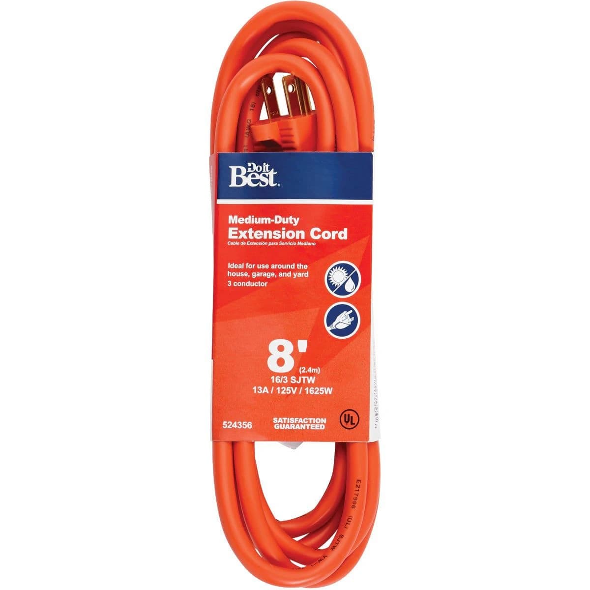 Do it Best 8' 16/3 Outdoor Extension Cord product image