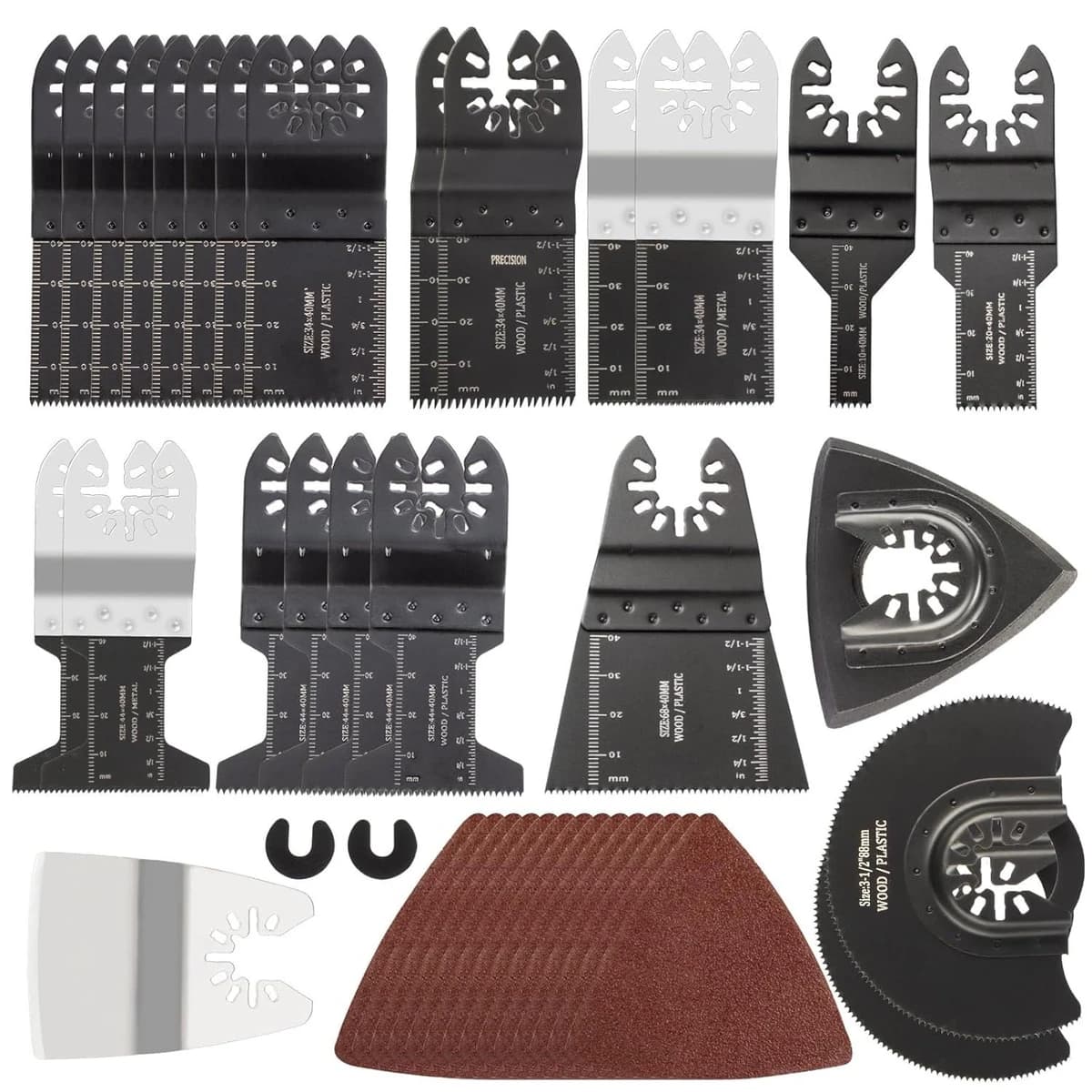 41pc Universal Titanium Multitool Blades Oscillating Saw Blades product image