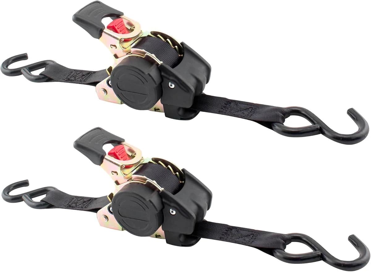 Erickson 1" x 10' Re-Tractable Ratchet Straps 1500 lb. - 2pk product image