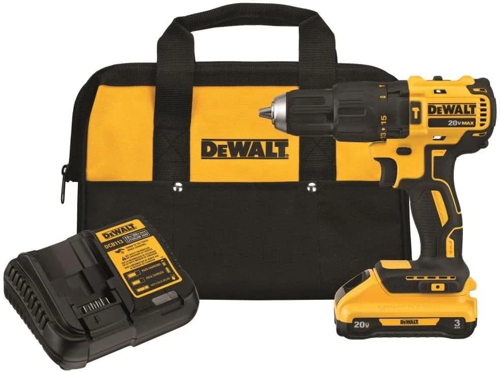 Dewalt 20V MAX Lithium-Ion Brushless 1/2" Compact Hammer Drill w/3Ah Battery product image