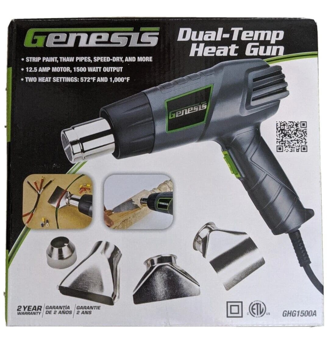 Genesis Dual-Temperature Heat Gun Kit 12.5Amp/120V/1500W product image