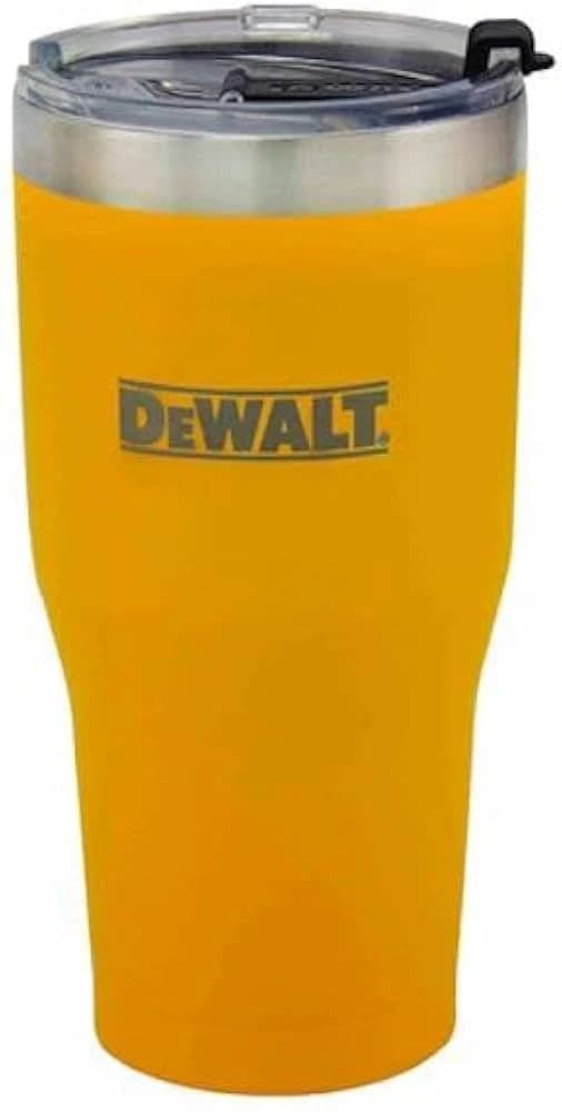 Dewalt 30oz Yellow Powder Coated Industrial Drinkware Cup product image