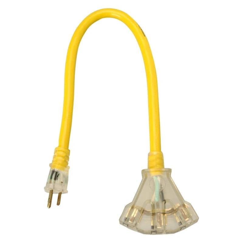 Woods 12/3 2' Extension Cord with 3 Outlets product image