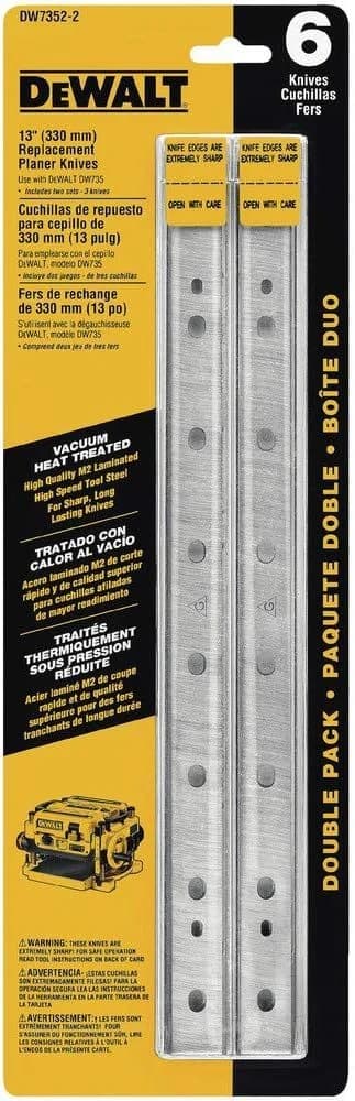 DEWALT Planer Blades Heat Treated, Double Sided 13" - 2pk product image